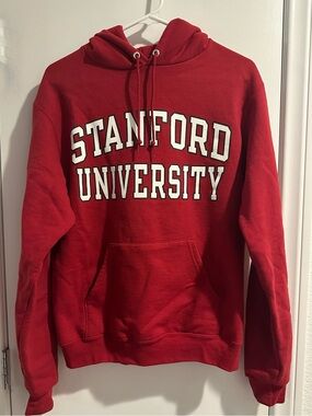 Champion Red Stanford University Pullover Hoodie